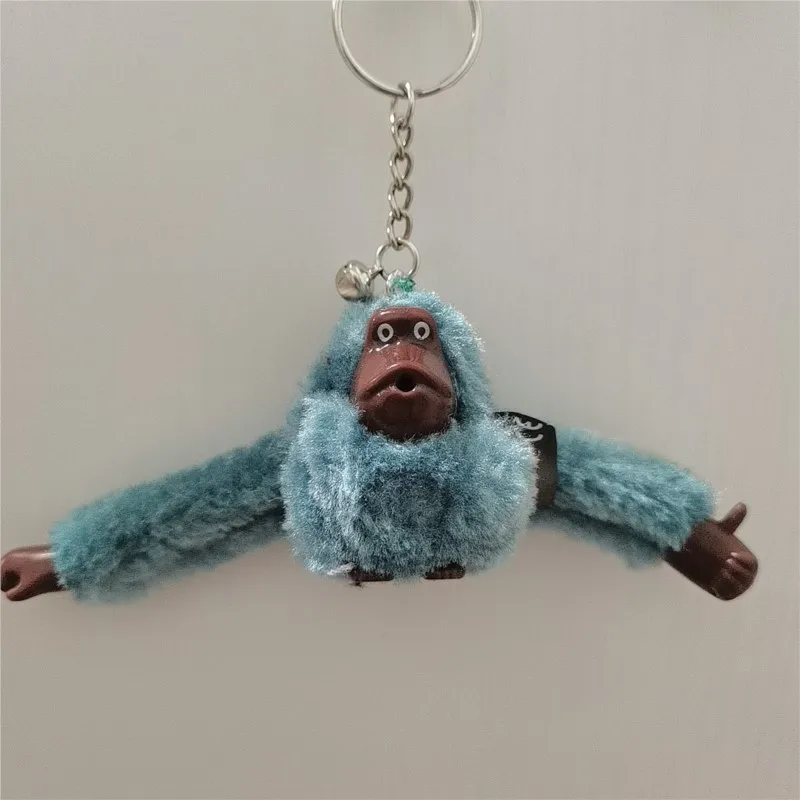 かわいいぬいぐるみ猿人形おもちゃキーホルダーゴリラバックパックペンダント長い腕動物バッグペンダントキーリング装飾子供の誕生日プレゼント