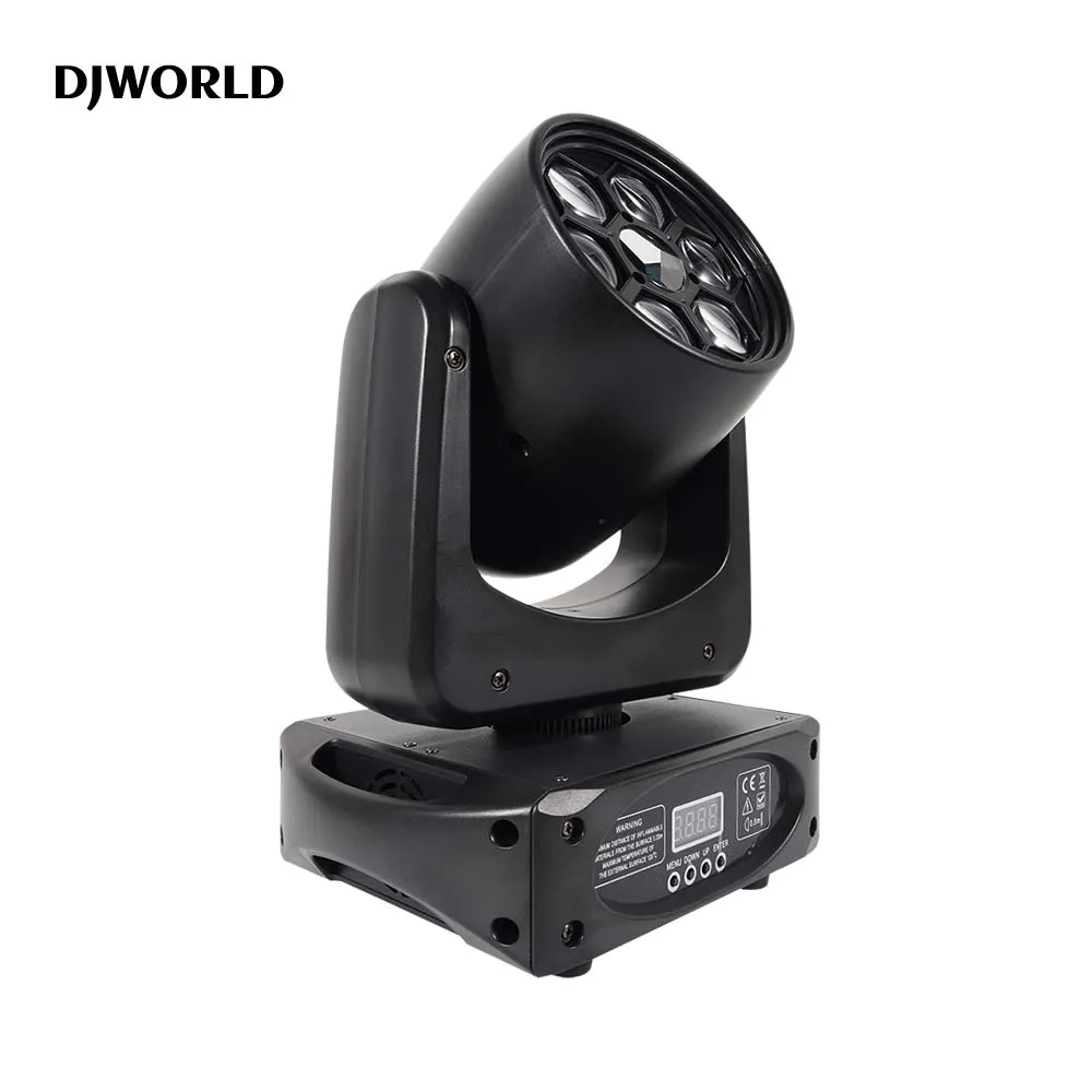 2PCS LED Beam+Wash Six Bees Eyes 6x15W RGBW 100W Moving Head Spot Lights DMX512 For DJ Disco Party Dance Floor Clubs Bar