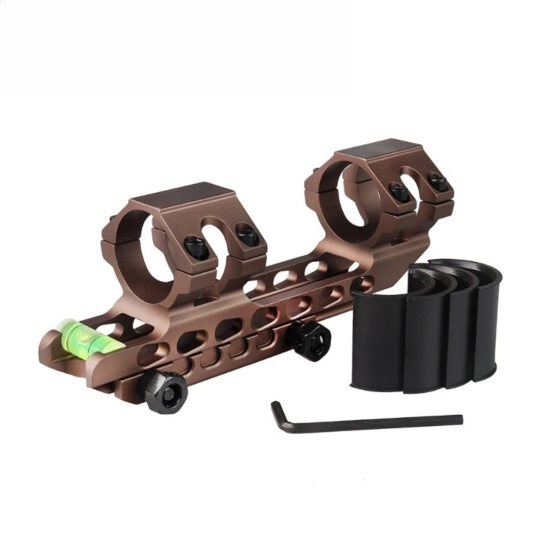25.4/30mm double ring cantilever heavy-duty sight mounting bracket, aiming horizontal fixture, 20mm track base with bubble level