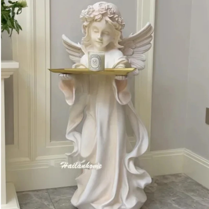 

French Angel Tray, Large Or Standing Statue Living Room, Bedroom, Home Decor, Soft Decoration, Handicrafts