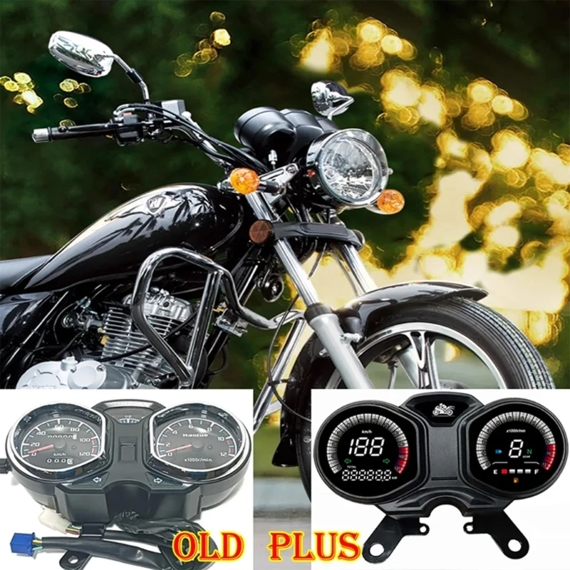 D8KE Advanced LCD Motorcycle Dashboard Odometer Featuring Real Time Speed RPM And Consumption Monitoring for Dirt Bikes