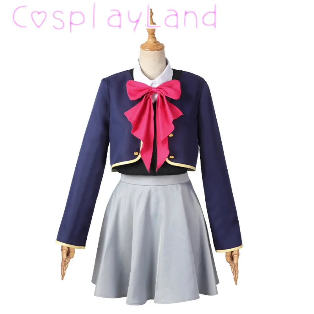 Ai Hoshino Costume Cosplay Oshi No Ko vestito Cosplay Anime Hoshino Ai gonna rubino per ragazza carina vestito rosa Lolita vestito