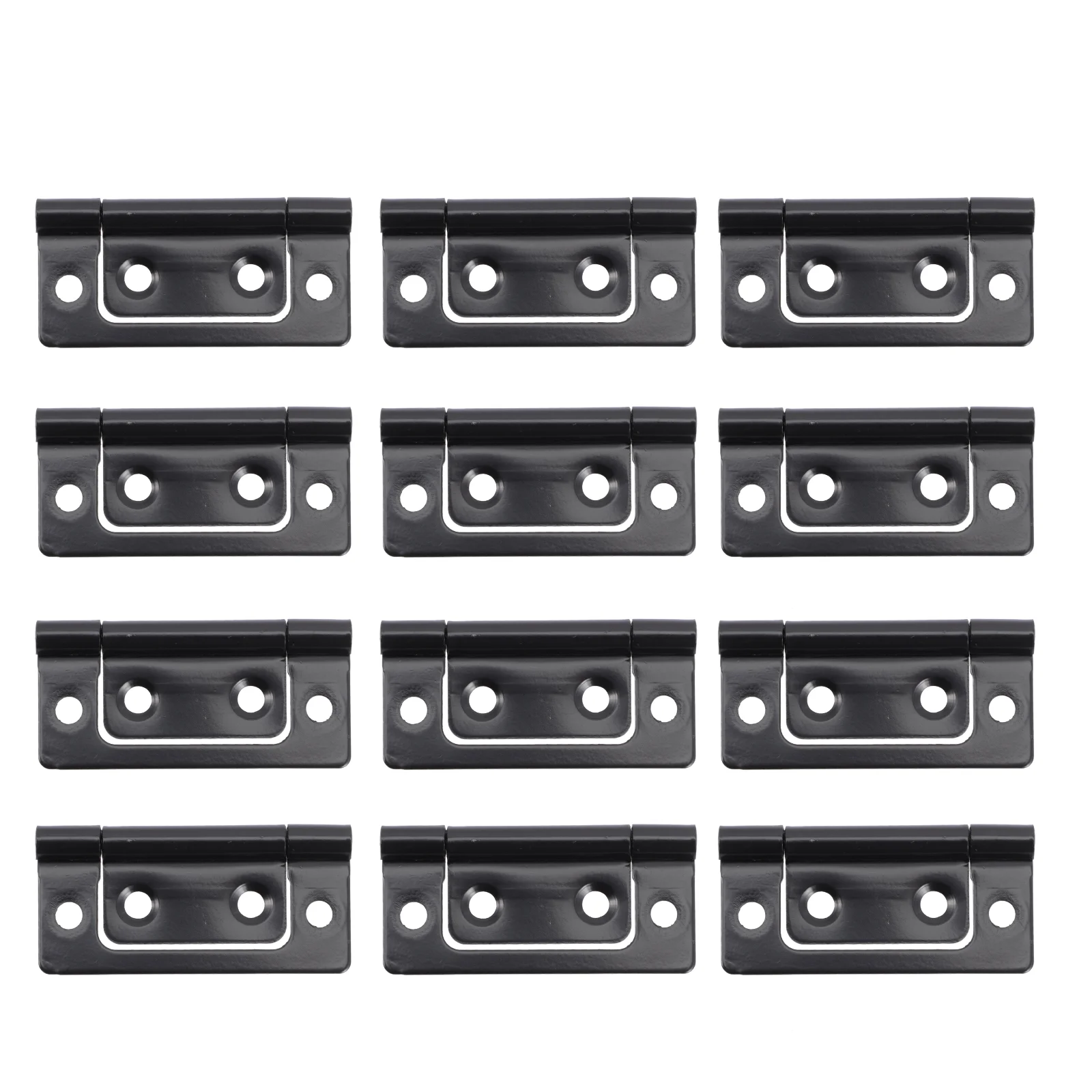 

12 Pcs Kitchen Cabinet Hinges Mother Door Black Matte for Doors Interior Bronze