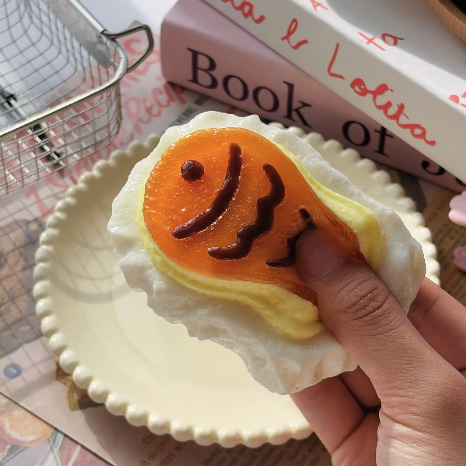 Handgemachtes Silikon-Squishy Taiyaki-Kuchen-Toast-Relief Taba Squishy Neues Fidget-Spielzeug, Mini-Relief-Quetschspielzeug – Detail 4