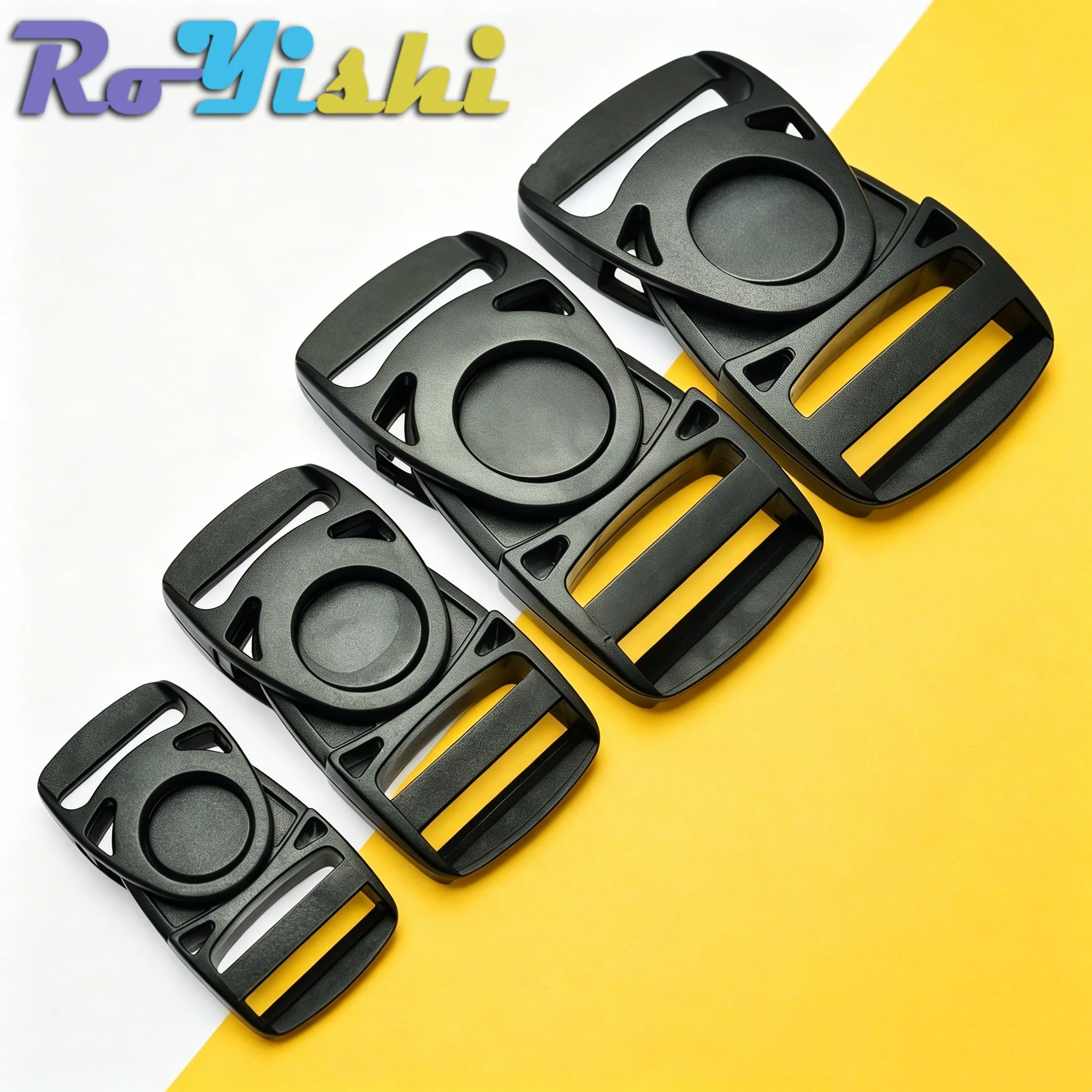 Swing Head Swivel Plastic Side Release Buckle Adjustable Webbing Strap Center Buckle 20mm 25mm 32mm 38mm