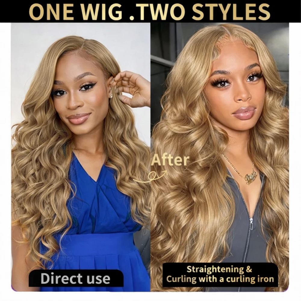 Honey Blonde Crochet Human Hair Body Wave Bundles Remy Hair Extensions Braiding Hair 15A Virgin for Braids Knotless Curls Bulk