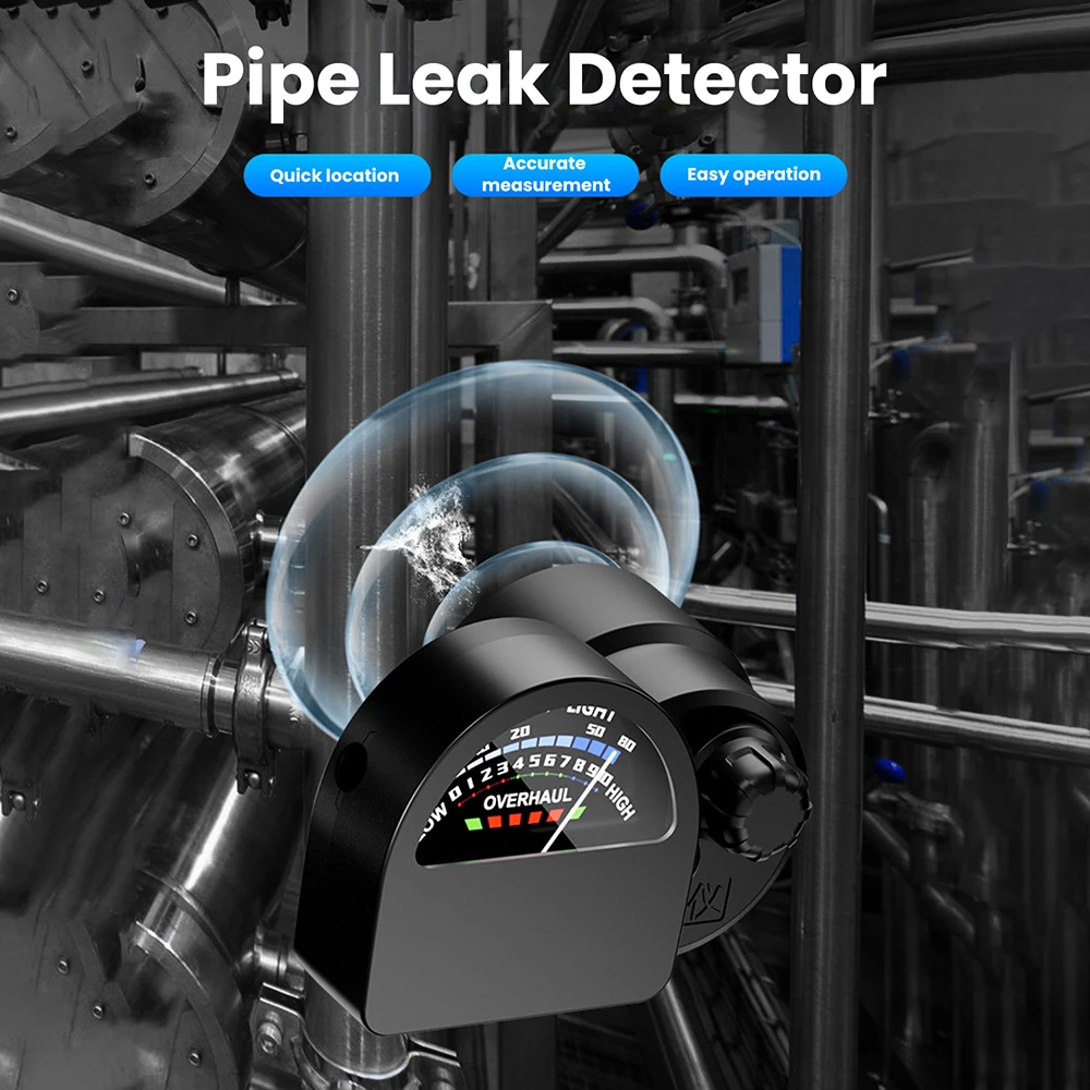 High-Sensitivity Pipeline Leak Detector Instrument Digital Display Audible Frequency Indicator Assisted Leak Detector Type C image 2