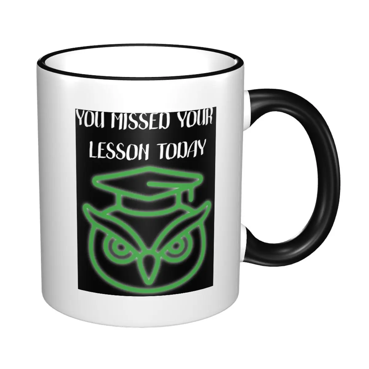 You Missed Your Lesson Today Mug Funny Ceramic Coffee Cups Tea Mugs Milk Cup Drinkware Gift for Friends