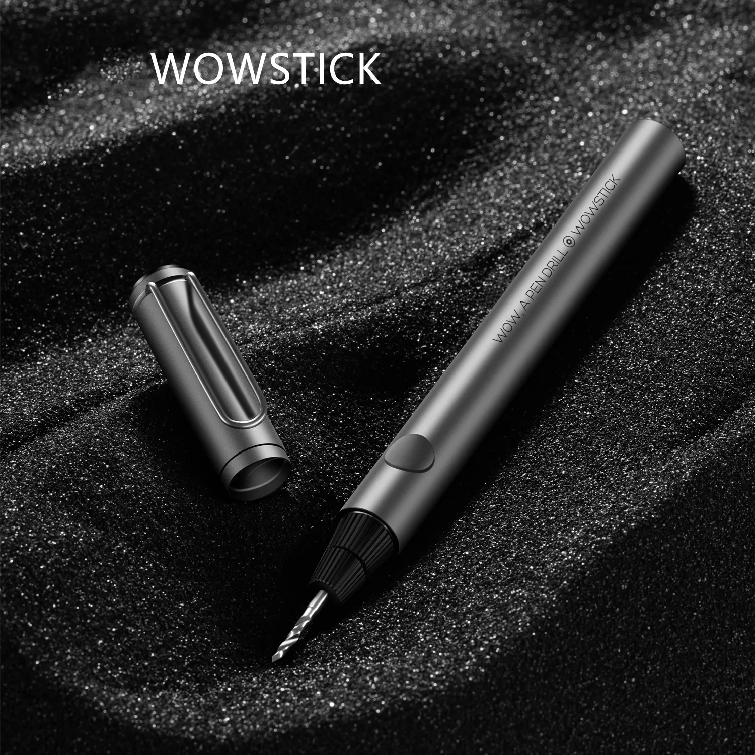 WOWSTICK Mini Electric Hand Drill Metal One-Piece Rechargeable Miniature & Lightweight 8 Drill Bits One Button Operation