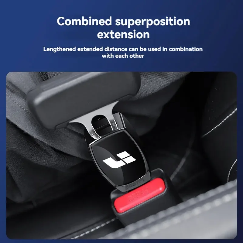 

New Adjustable Car Interior Seat belt Clip Metal Extenders Car Safety Belt Extension Accessories For Lixiang Leading Car