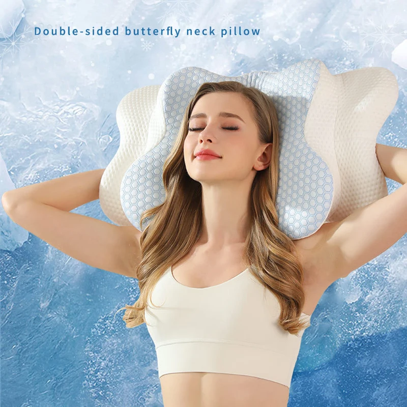 

Подушка для шеи Easy Now для облегчения боли, охлаждающая подушка для сна для боковой спины, живота, подушка из пены с эффектом памяти