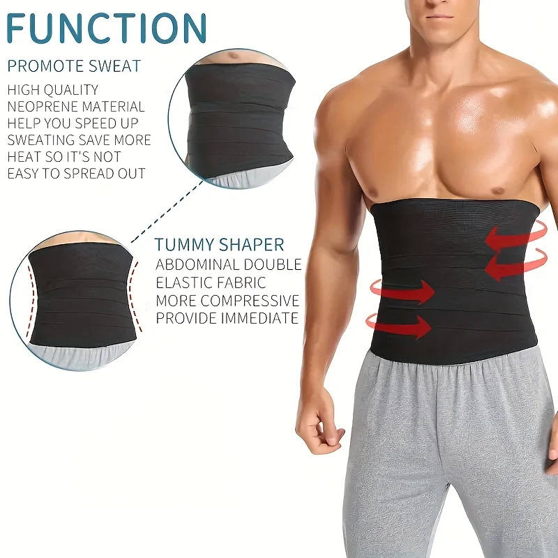 Cloud Prime Slimming Body Shaper Waist Trainer Belt 9.8/13/16.4 ft Women's/Men Fat Burn Weight Loss For Yoga Fitness Exercise