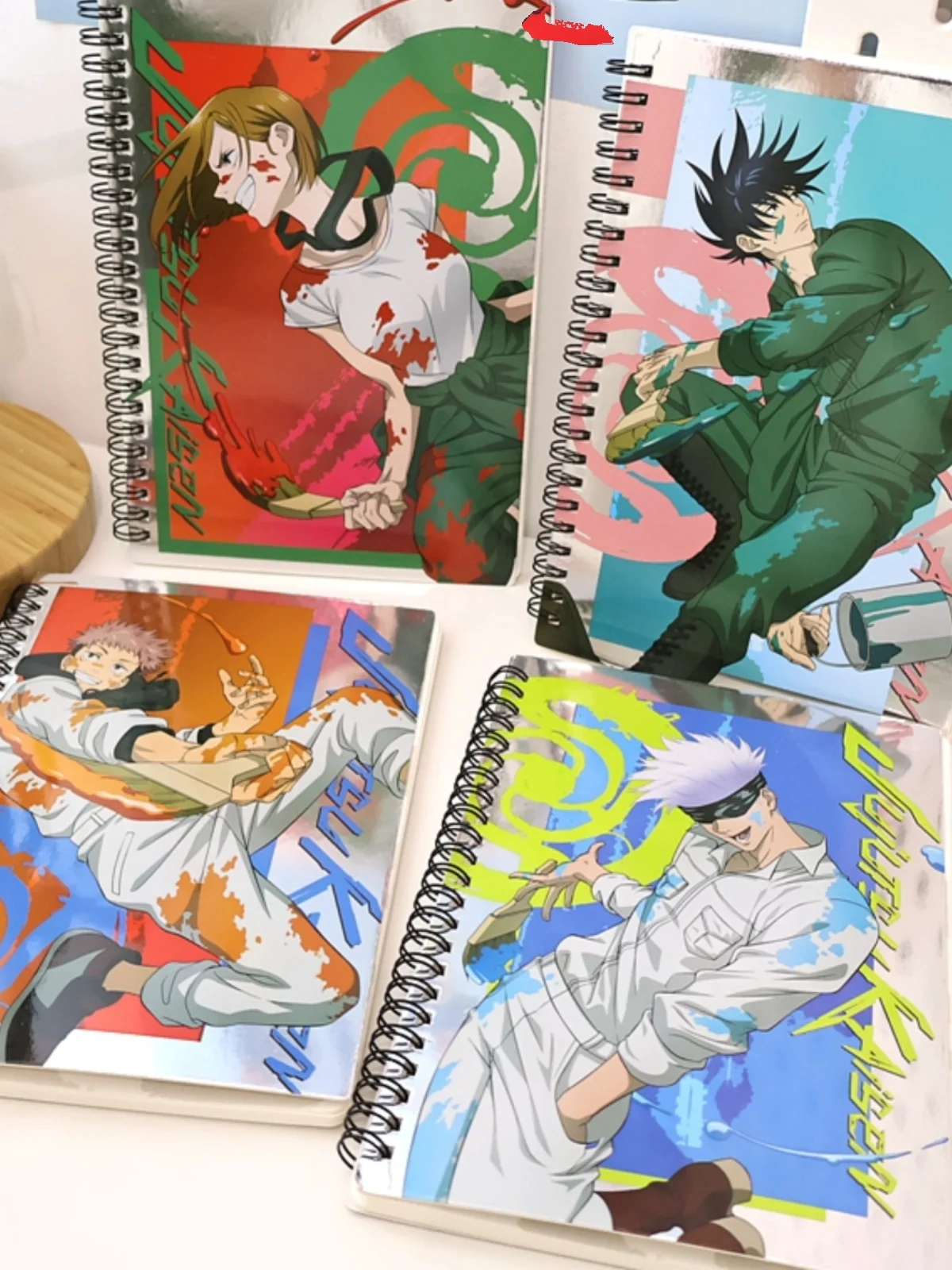 Anime Jujutsu Kaisen Fushiguro Megumi Kugisaki Nobara Cosplay Coil Notepad Horizontal Notebook Ambitus