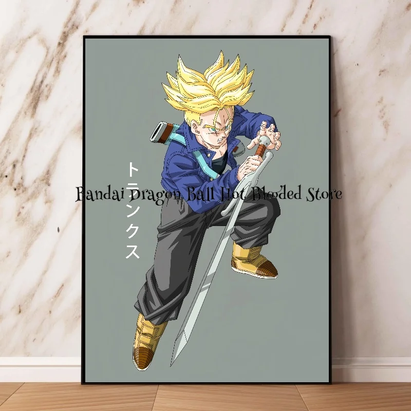 Anime Figures Dragon Ball Goku Gohan Vegeta Decoration Paintings Birthday Gift Room Home Decoration Posters Picture Kids Gift