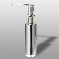 Kitchen Sink Detergent Dispenser Liquid Soap Lotion Dispenser Pumps Bathroom Manually Press Bottle Quality Stainless Steel Head