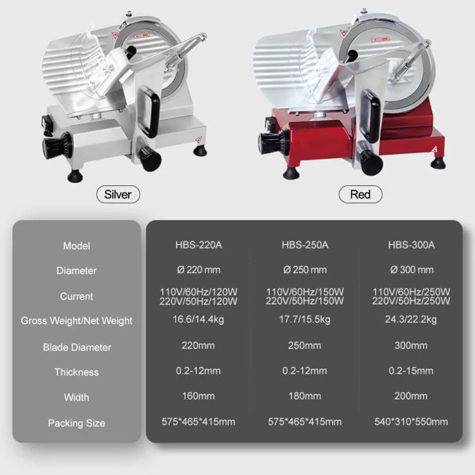 

Valin Commercial Electric Meat Slicer Semi-Automatic For Beef Mutton Fat Roll Game Accessories