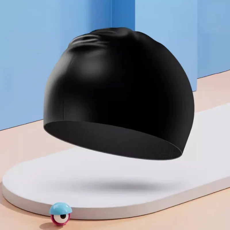 

Шапочки для плавания для взрослых, мужские и женские шапочки для плавания, черно-белые шапочки для плавания, детские шапочки для плавания