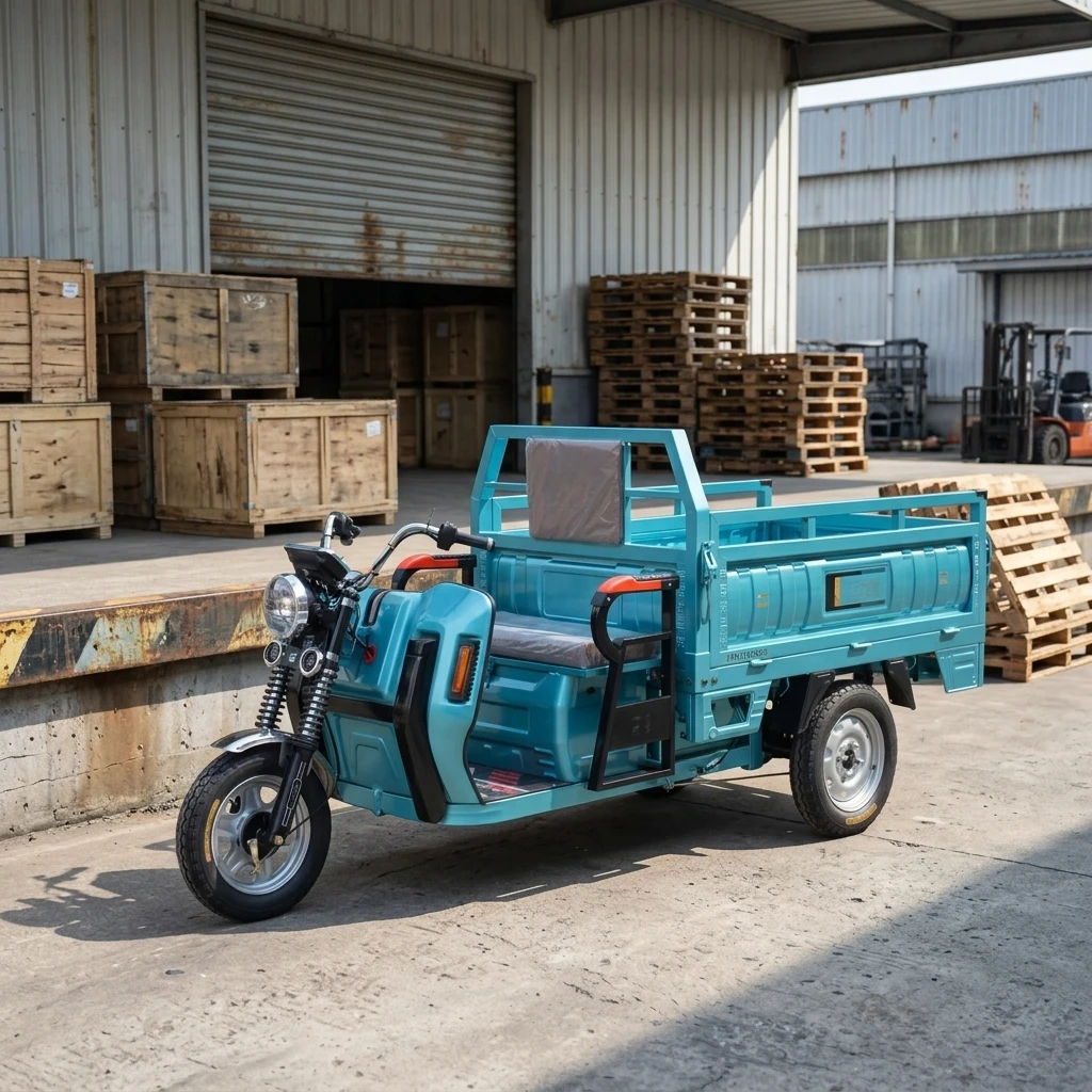 Adult Comfortable Electric Cargo Tricycle Open Body 650W Motor 60V Battery Durable for Daily Commute and Agricultural Use