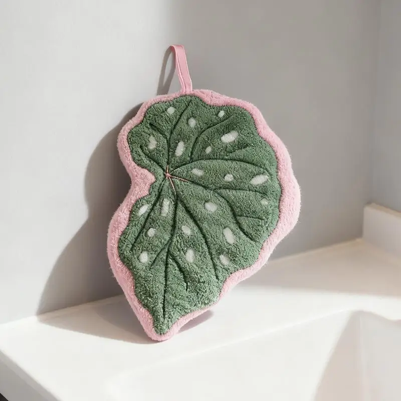 Leaf Hand Towel, Soft Absorbent Kitchen Towel