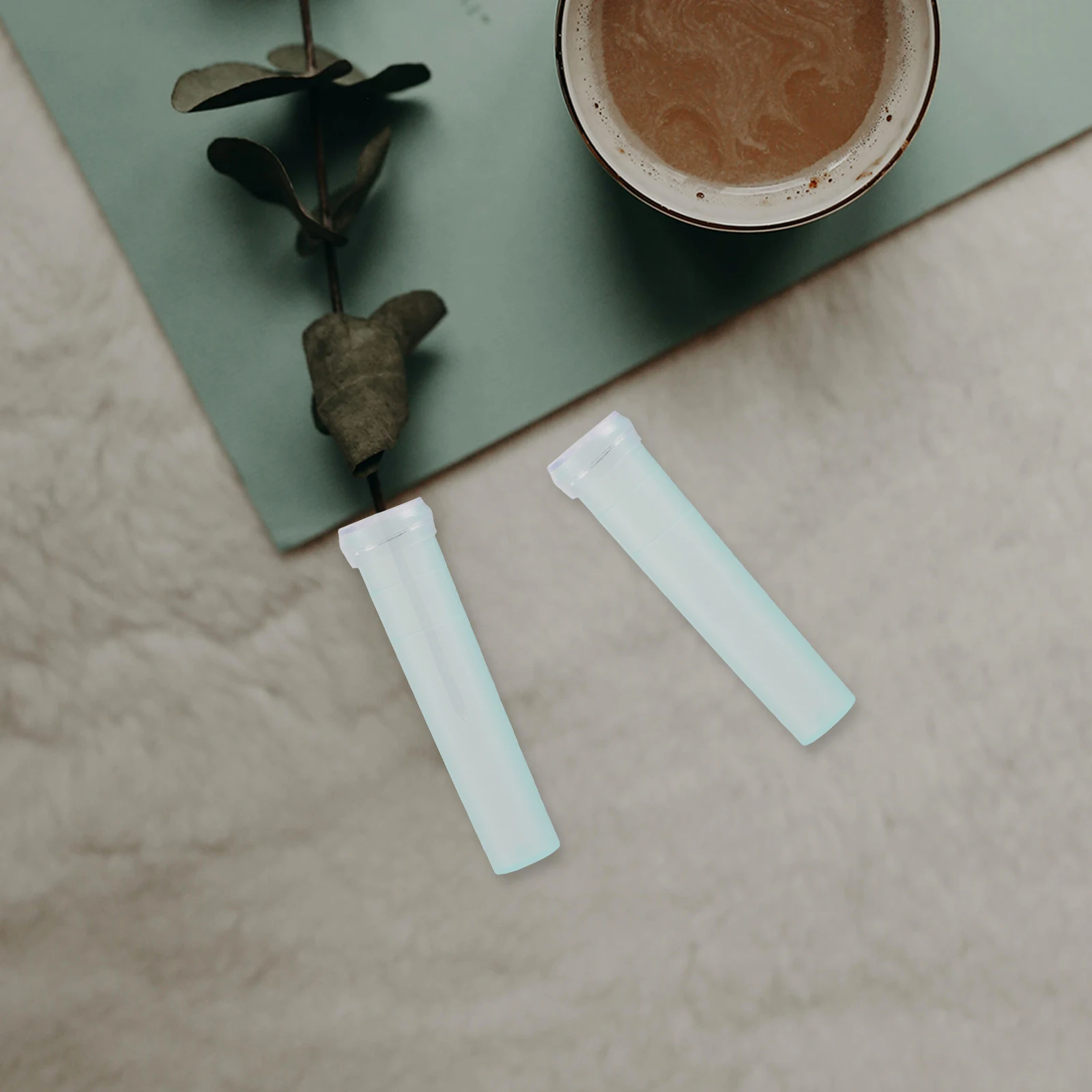 

200Pcs Transparent Floral Water Tubes Caps Small Plastic Vials Freshness Portable Travel Office Floral Water Tubes