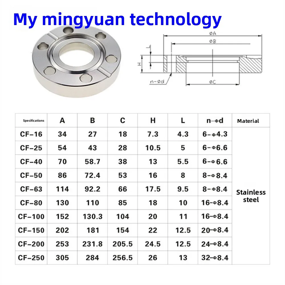 CF35 Vacuum Flange Non-Standard Custom Brazed Ceramic High Voltage Insulation seals