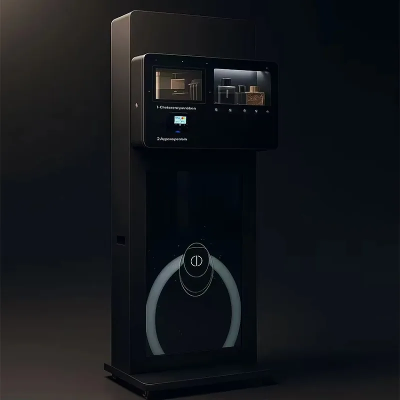 Customized High-Response Greece 43 Inch Touch Screen Perfume Spray Vending Machine Base Stand