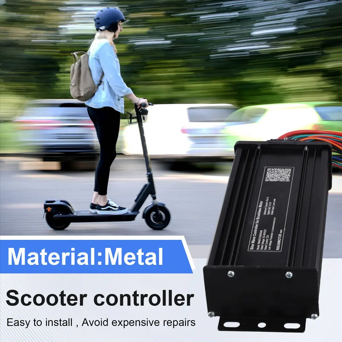 

*A14E синусоидальный контроллер электровелосипеда для электрического велосипеда, трехколесного велосипеда, электросамоката 36 В, 48 В, 52 В, 45 А