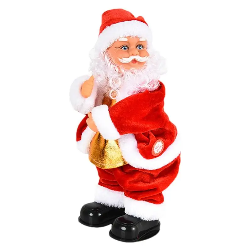 Funny Electric Christmas Santa Claus Doll Singing Twerking Kids Figure Animated Dolls Interactive Toy Xmas Holiday Decoration