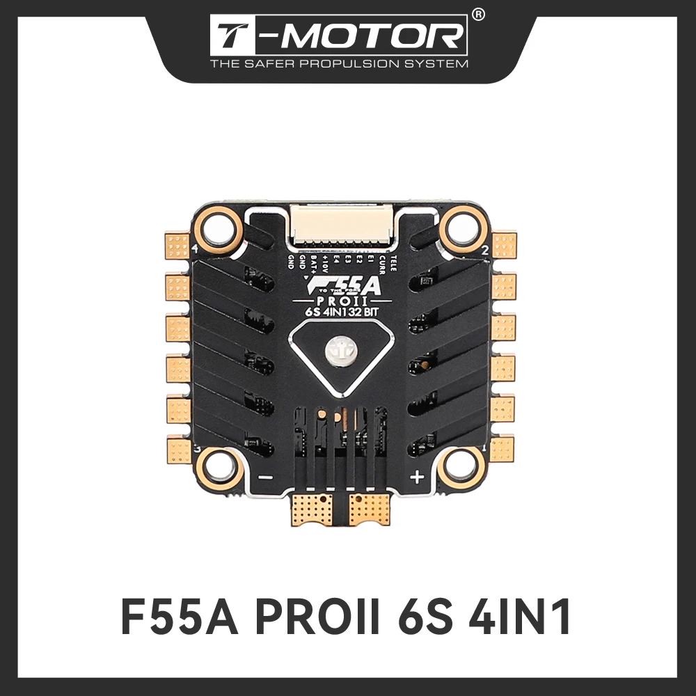 

T_MOTOR F55A PROII 6S 4IN1 Электрический регулятор скорости ESC для двигателей FPV RC Racing Drone