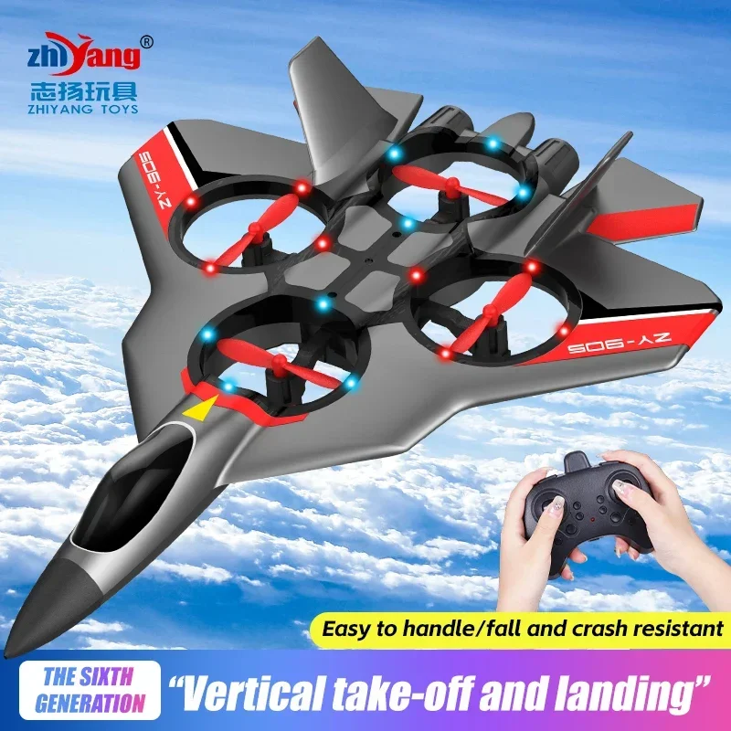 Zy905 360 graus dublê rotativo pairar controle remoto espuma aeronaves brinquedo das crianças adulto planador quatro eixos aeronaves uav drone brinquedos