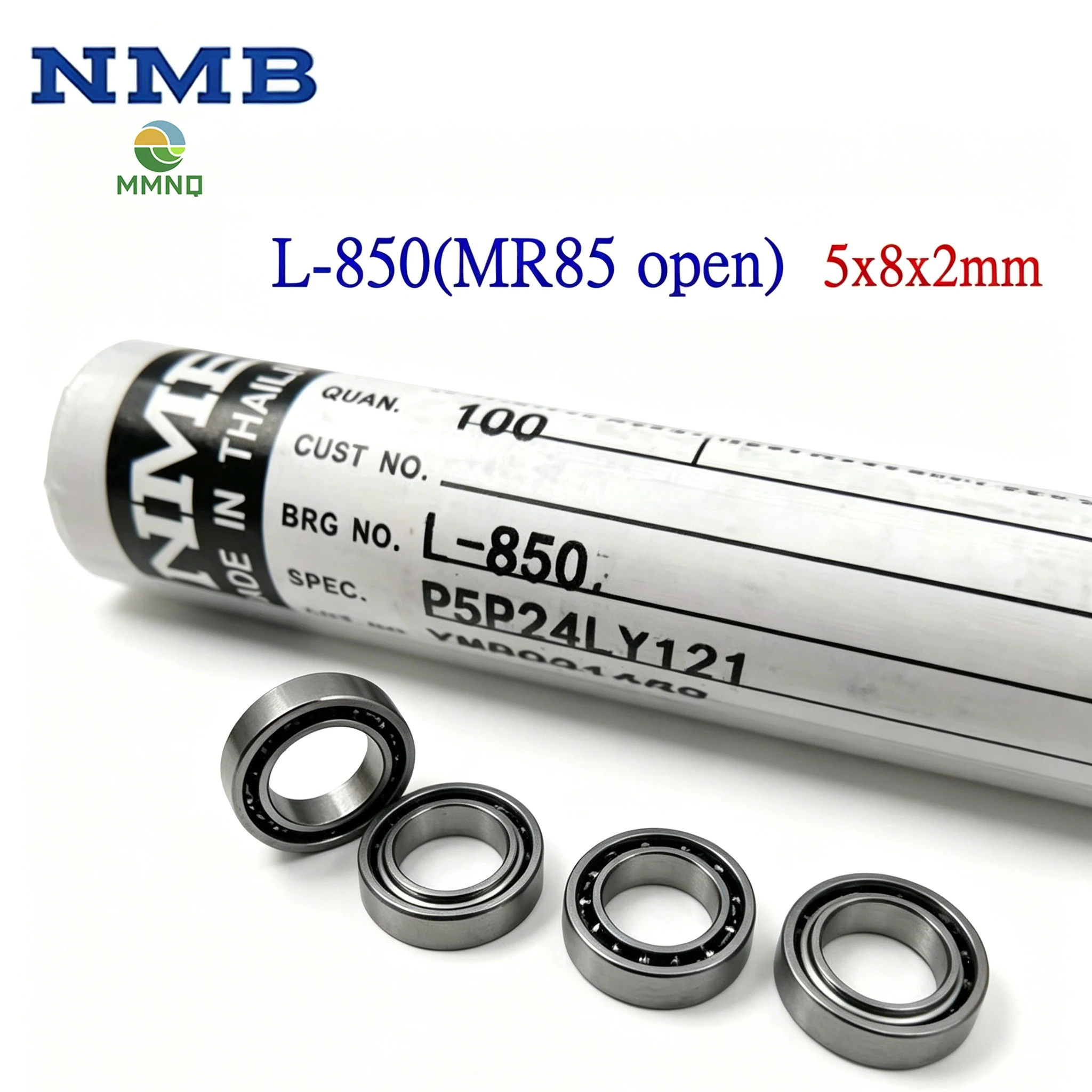 

20/50/100pcs 5x8x2mm Miniature Open Ball Bearing NMB L-850 MR85 675 Open High Speed Low Friction Micro Mechanical Parts