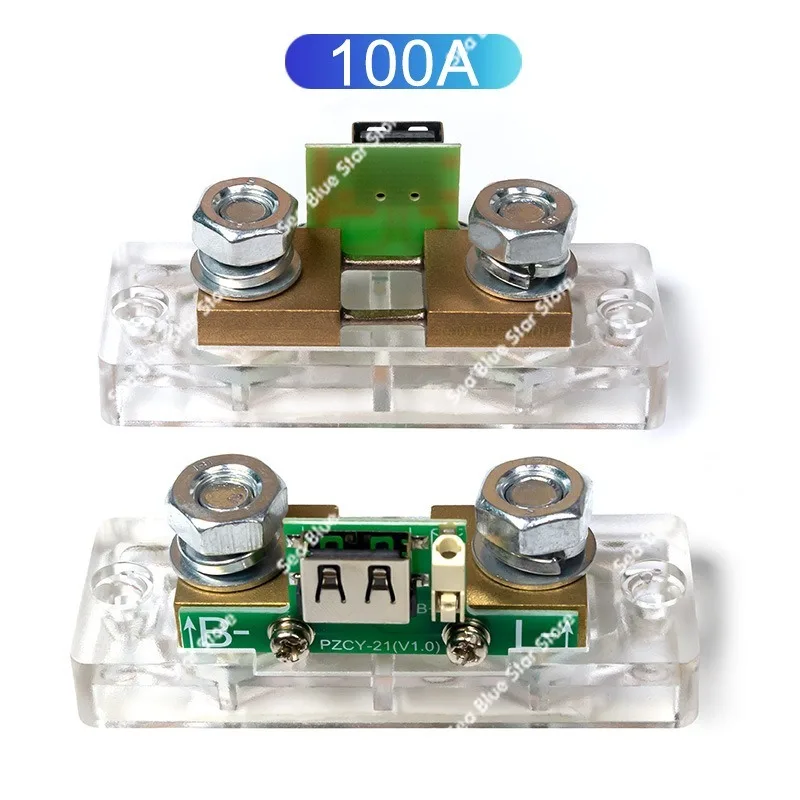 DC Ammeter Copper Shunt Sampler Level 0.5 Accuracy 50A100A-500A75mV