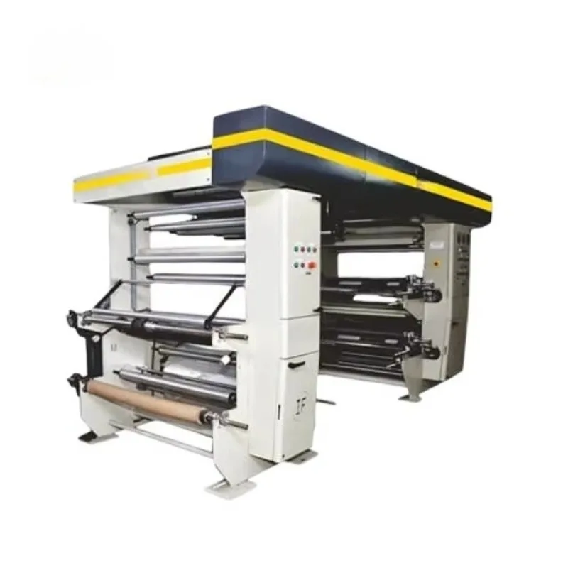 Stack Flexo Printing Machine Multi Color Roll to Roll Flexographic Printer for Plastic Film Paper Bag Nonwoven Fabric