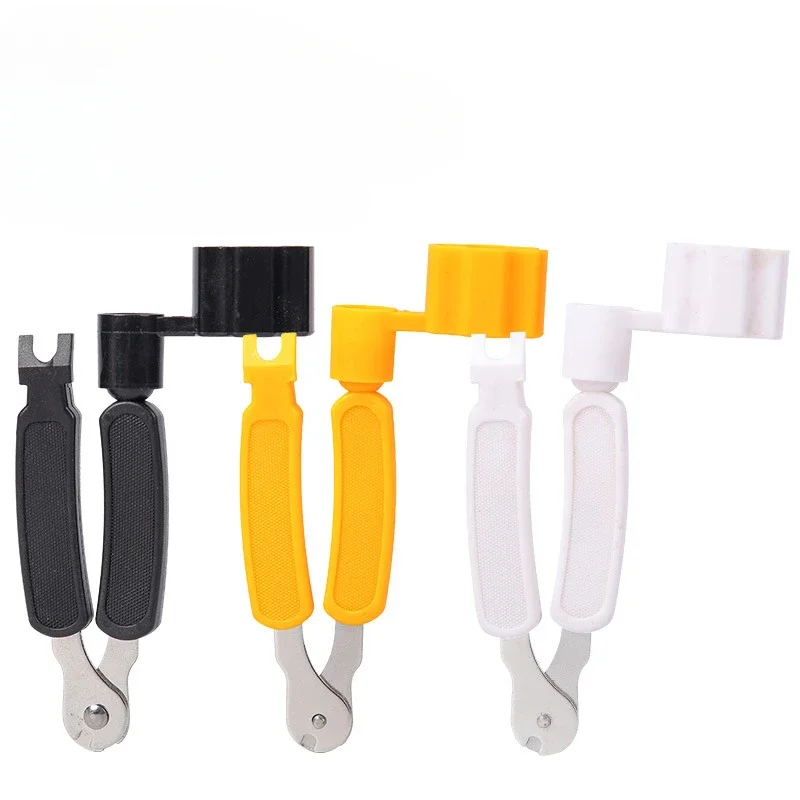 3 In 1 gitar teli değiştirici İşlevli gitar sarıcı dize gitar Banjos mandolin aksesuarları için kesici Pin çektirme