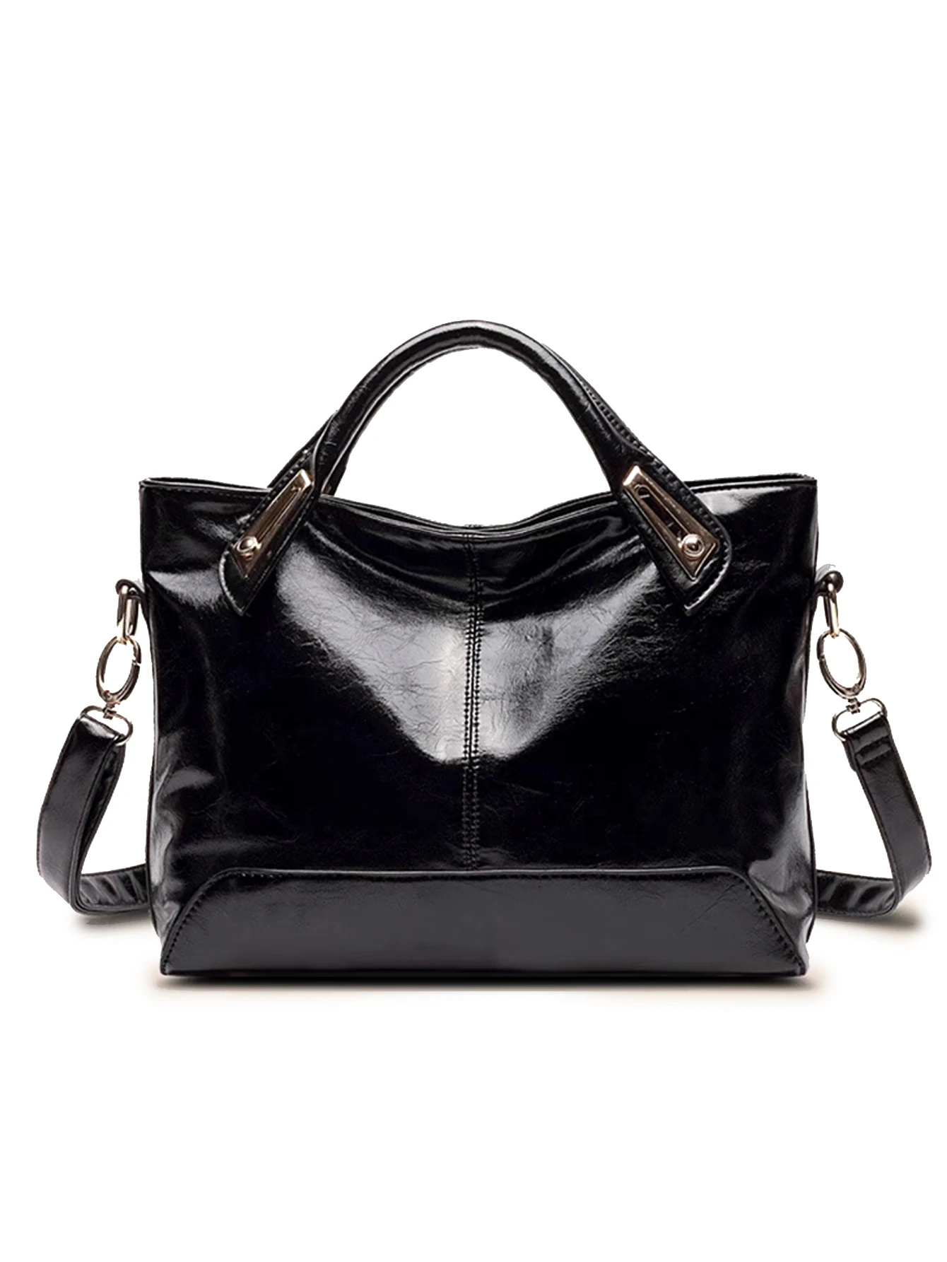 

Модная однотонная универсальная женская минималистичная сумка большой вместимости в новом стиле с регулируемым плечевым ремнем