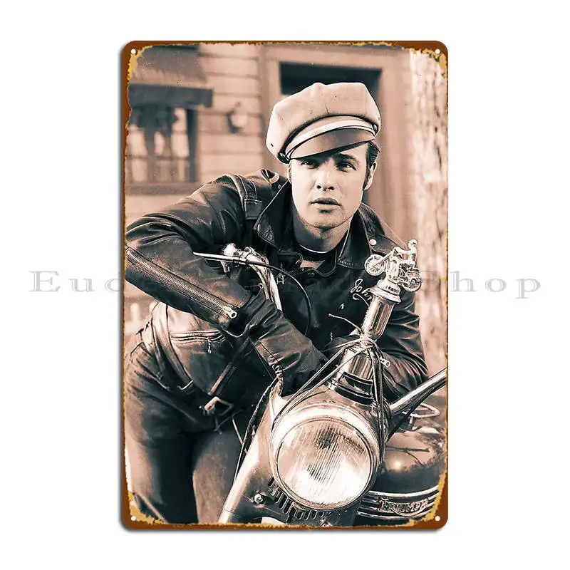 Marlon Brando Vintage D58 Metal Plaque Poster Mural Wall Decor Customized Party Wall Decor Tin Sign Poster