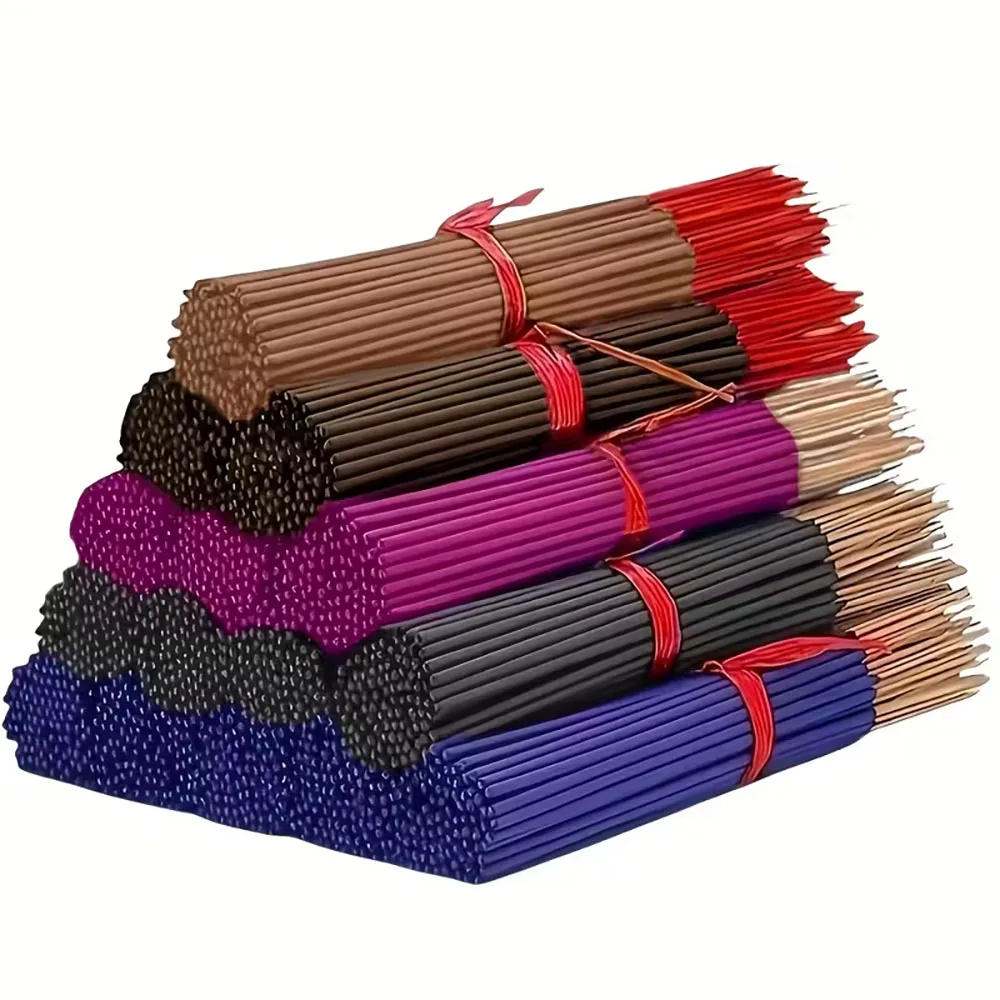 110 Pieces of Fragrances from the Himalayas, Including Lavender, Rose, White Sage, Agarwood, Sandalwood, and Cherry Blossom, the Company's Most Popular Scents, Long-Lasting, Punk Incense Sticks, Length 32.94cm , Purifying - Relaxing - Positive - Yoga - Meditation - Best Fragrance, Suitable for Home, Kitchen and Restaurant, Study Room, Long Burning Time, 55 to 60 Minutes