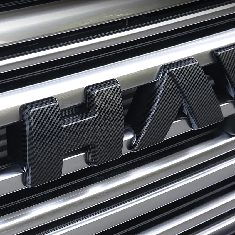 For Haval H9 2th 2024 2025 3D ABS Great Wall Sticker Car Front Emblem Badge Decals Black Badge Logo Emblem Cover Car-Styling