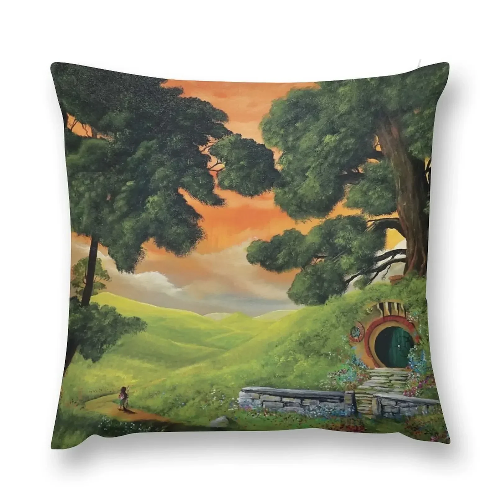 

There and Back Again Throw Pillow Room decorating items Pillowcases Bed Cushions pillow
