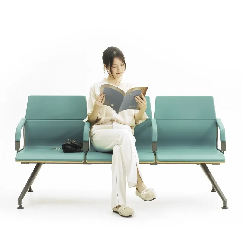 Hospital waiting chair Three-person four-person row chair Station row waiting chair Airport chair, medical furniture