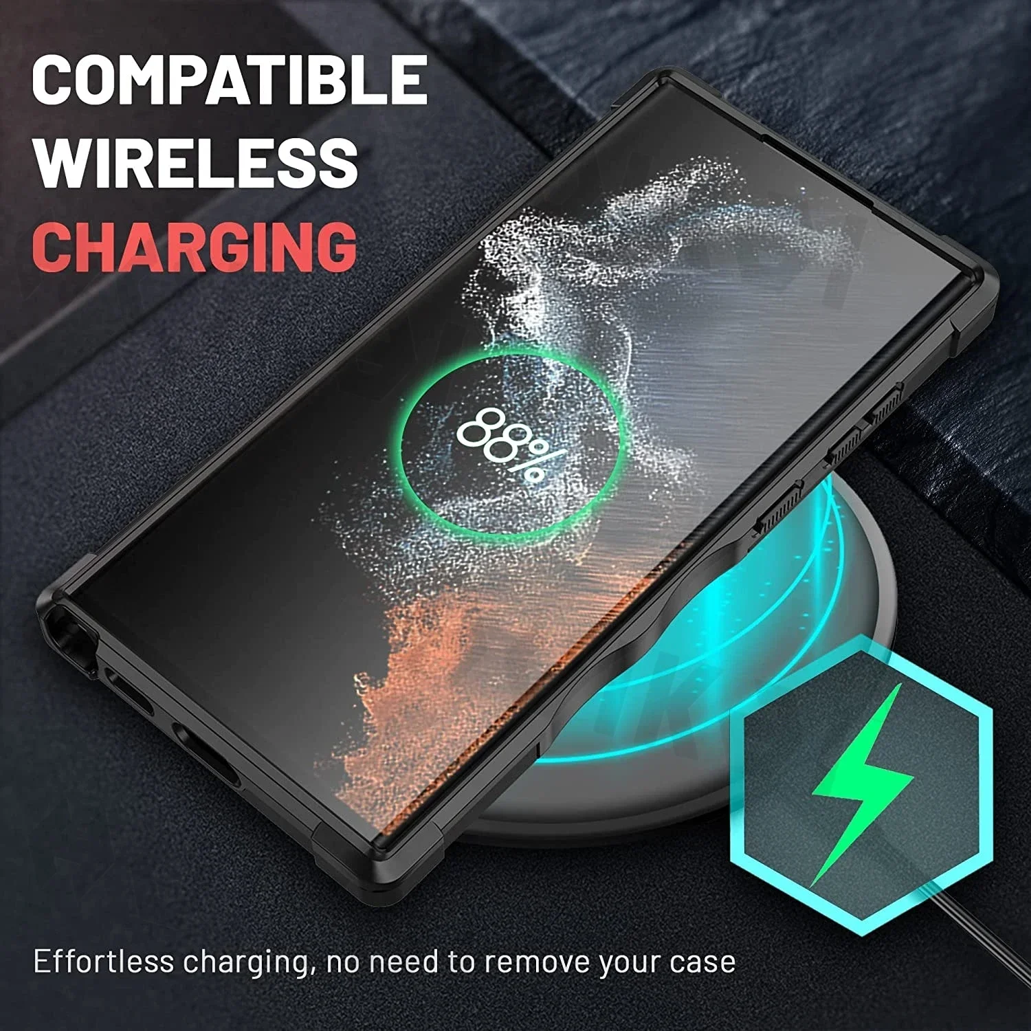 Case For Samsung Galaxy S24 S23 S22 S21 Ultra Plus S20 FE A14 A34 A54 A55 A35 Heavy Rugged Ultra-thin Shockproof  Mobile Cover