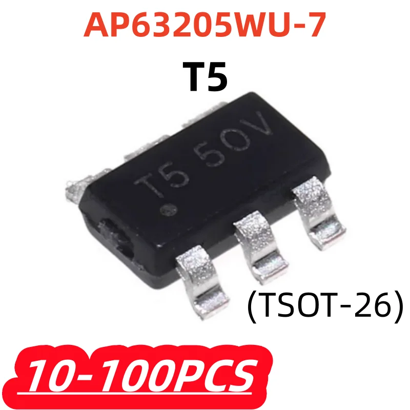 10Pcs/Lot 100% New AP63205 AP63205WU-7 TSOT-26 silk screen T5 Step-down Power Chip 5V 2A Original