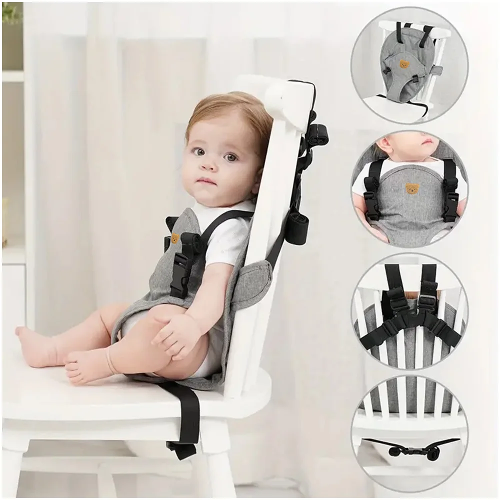 1 PCS Baby Baby Dining Chair Fixed Belt Baby Holding Auxiliary Belt Portable Outing Child Dining Chair Safety Belt Child Seat