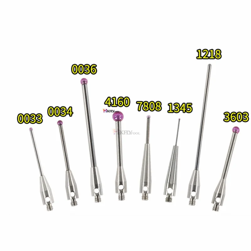 مسبار رأس كرة رودي ثلاثي الأبعاد ، M2 ، M3 ، M3xL10x1mm ، M3xL10x6mm ، إسقاط قياسي ، 1:-6: مقياس نقطة