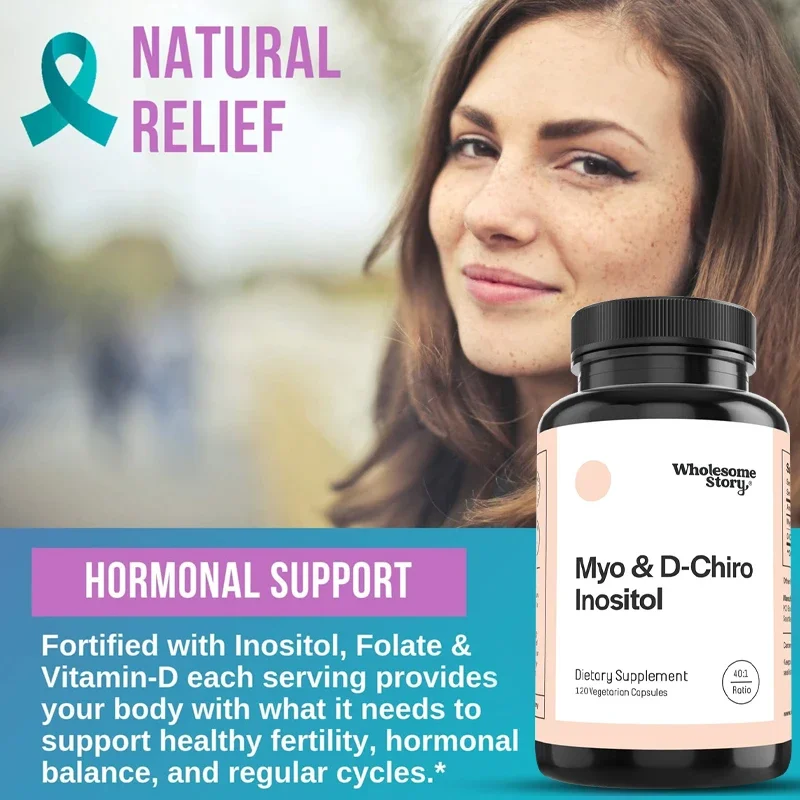 Inositol & D-Chiro Inositol Blend | Most Beneficial 40:1 Ratio | Female Hormone Balance & Healthy Ovarian Function Support