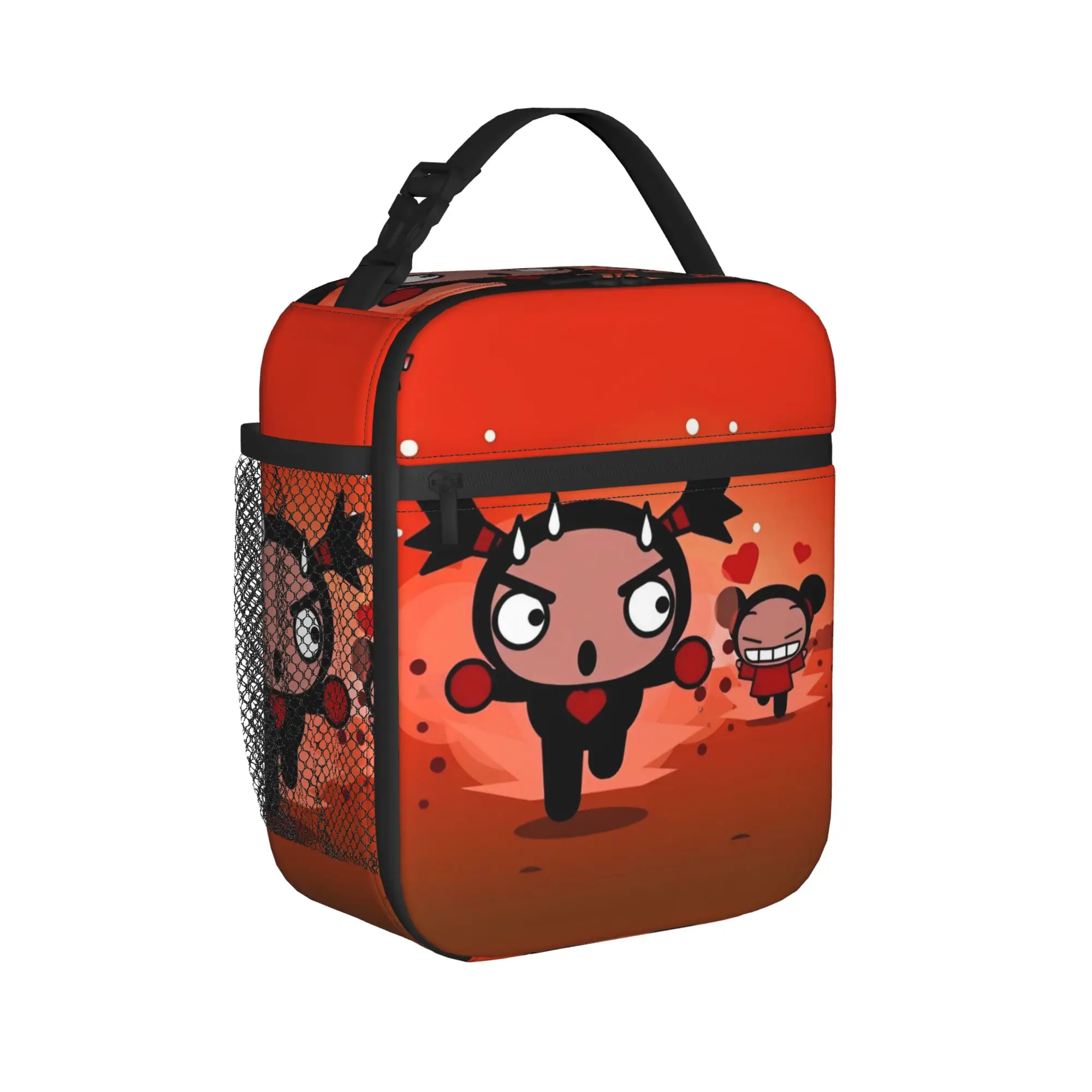 Cute Cartoon Garu Pucca Insulated Lunch Bags Leakproof  Lunch Container Thermal Bag Tote Lunch Box College  Picnic Bento Pouch