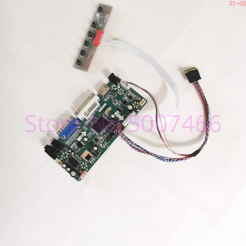 para Lp101ws1-tla1 Tla2 Tla3 Tla4 Lvds 40 Pinos Painel Lcd Portátil 1024*576 Dvi Vga m. Nt68676 Controlador de Tela Unidade Placa Kit