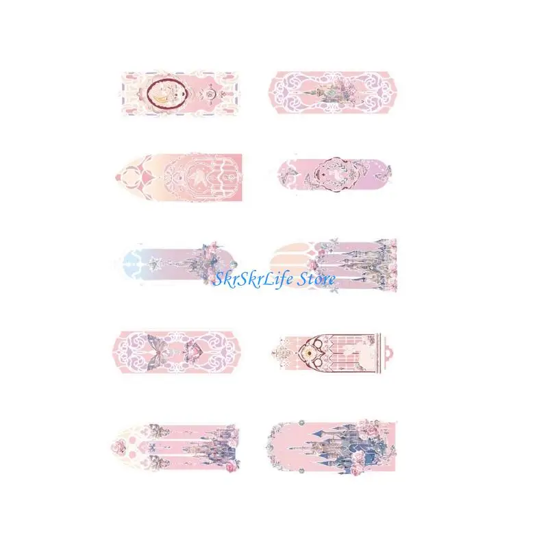 E65E Multifunctional Fashionable Shaped Bookmarks Page Holder with Acrylic Materials