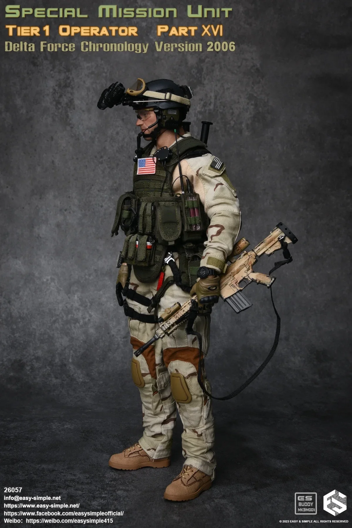 CAG Delta Force acessórios, modelo para fácil e simples ES 26057