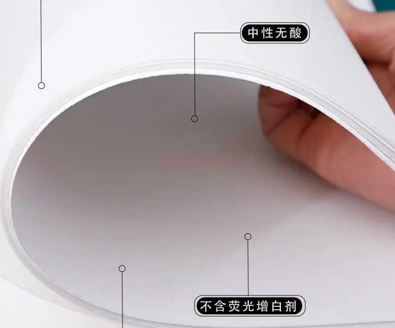 1 قطعة ورق ألوان مائية سميك للامتحان الفني #2